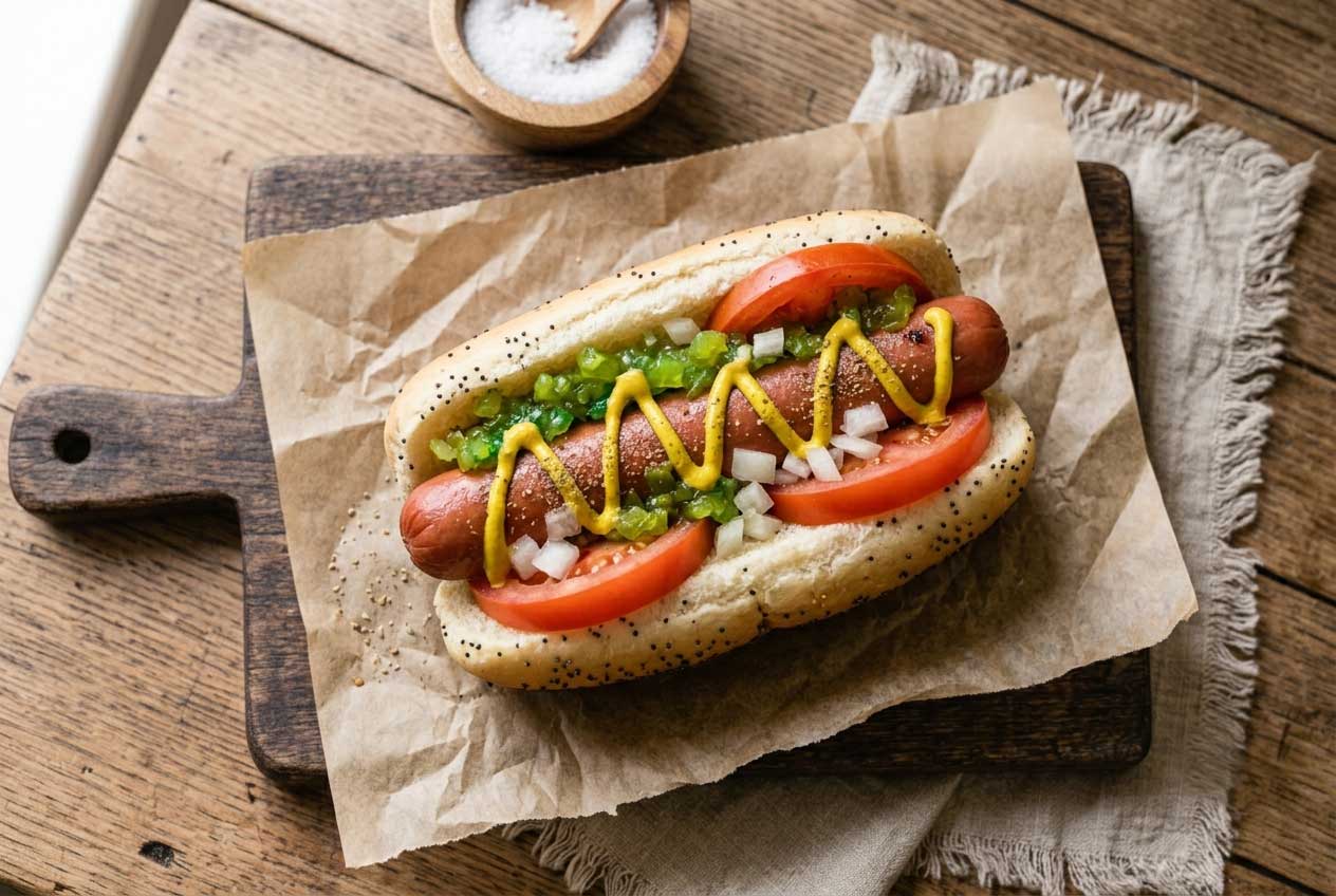 Chicago-Style Relish Hot Dogs